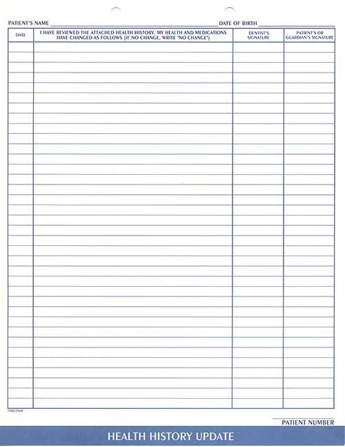 Patient Medical Chart Forms